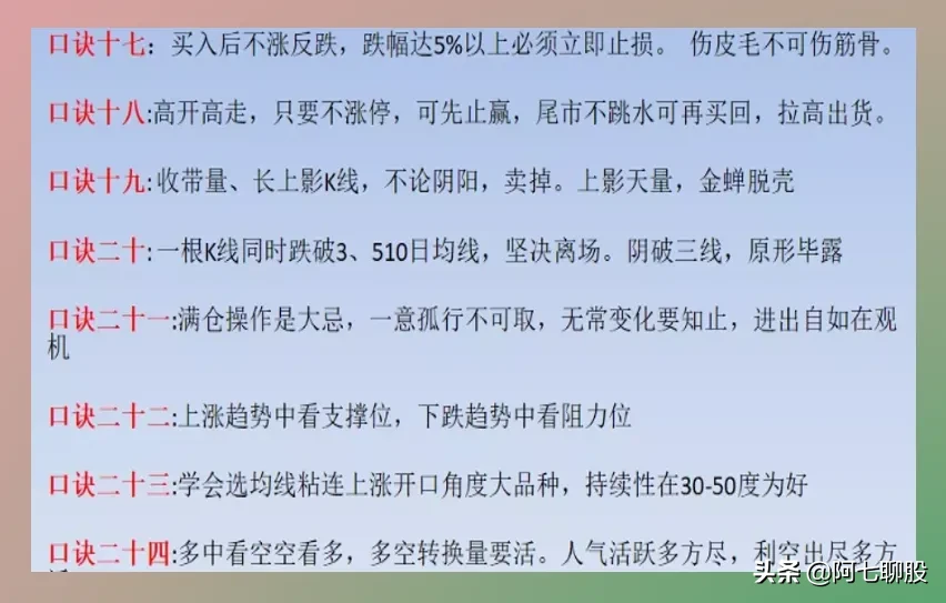 炒股口诀大全（股民必看的炒股口诀）-3