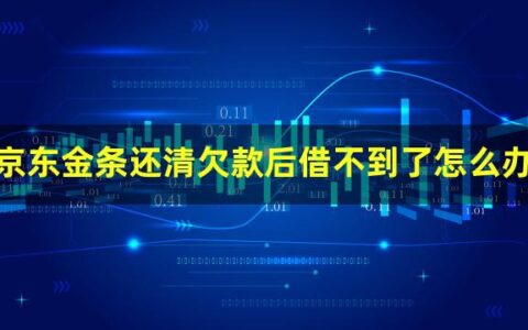 京东金条还清欠款后借不到了怎么办
