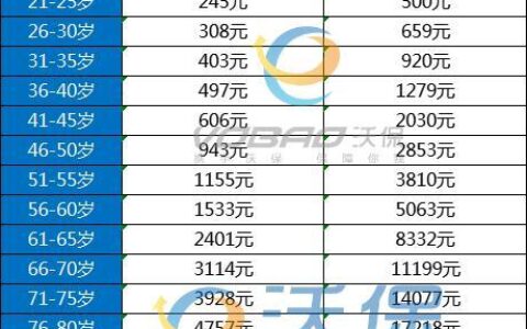 百万医疗保险一年要交多少保费？