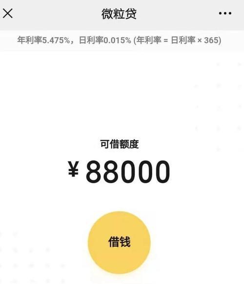 微粒贷5000元一月利息多少？