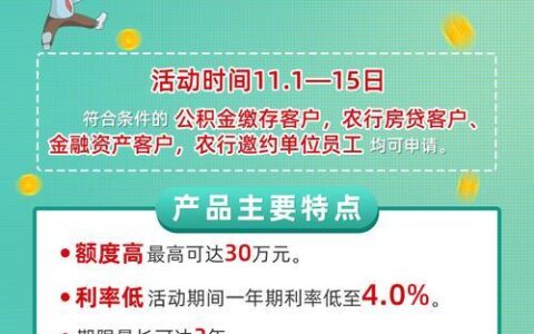 中国农业银行网捷贷，满足您临时消费需求