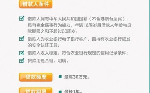 征信不好也能贷款？农行网捷贷为你解忧