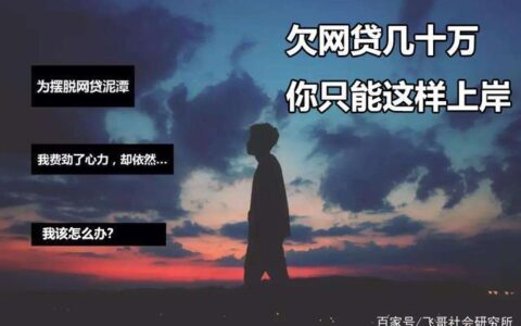 网贷欠30万怎么办？教你如何自救