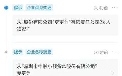 深圳市中融小额贷款：字节跳动旗下小贷平台，提供小额贷款服务