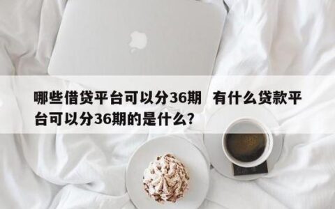 哪些贷款平台可以分36期？