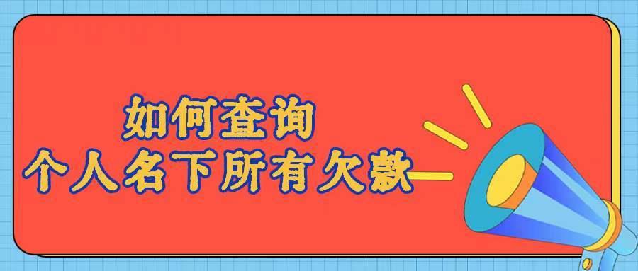 如何查询个人名下所有欠款？