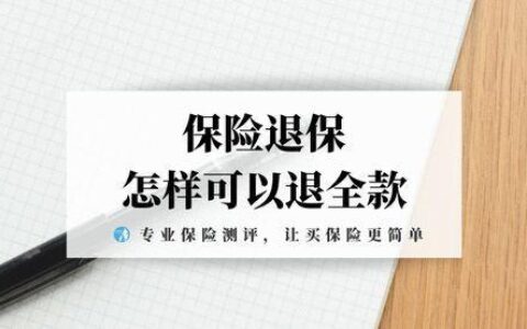 什么情况下可以全额退保险？