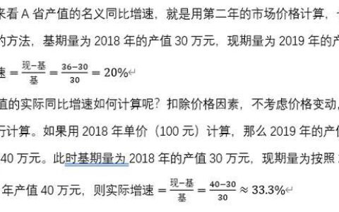 名义增速和实际增速的区别与意义
