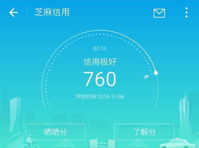 芝麻分750是分水岭，750分以上是“毕业”