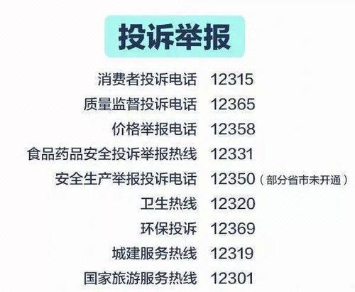 国家工信部投诉电话12321：维护网络秩序，保障用户权益