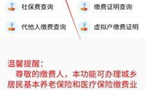 12366城乡医保缴费指南