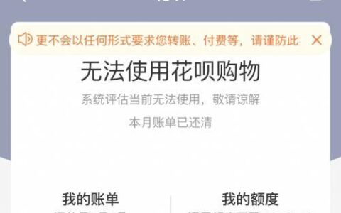 花呗不能大额消费了怎么回事？