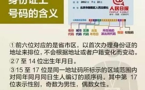 身份证是多少？你知道吗？