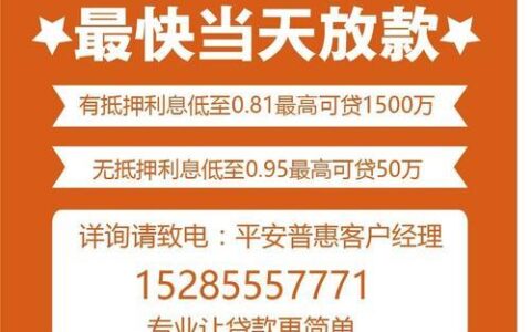 平安银行信用贷款：无抵押，快速放款，满足您多样化需求
