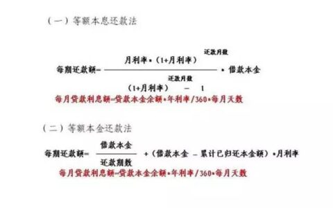 贷款计算方式：两种常见还款方式解析