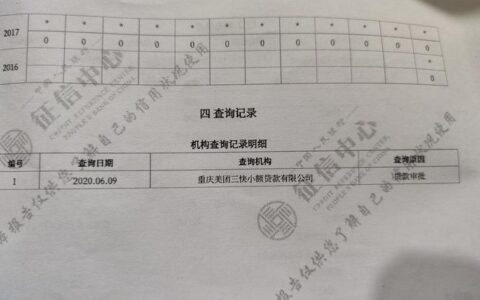 重庆三快小额贷款影响征信吗？