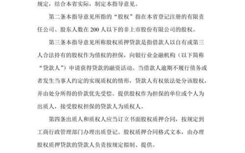 关于小额贷款公司试点的指导意见
