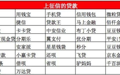 哪些贷款平台不上征信？