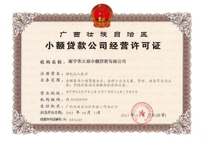 小额贷款许可证：你需要了解的一切