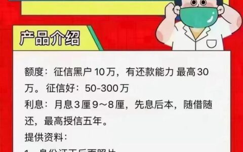 征信黑名单如何贷款？