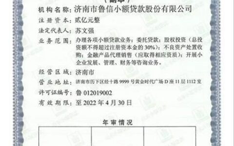 鲁信小额贷款股份有限公司：助力小微企业发展