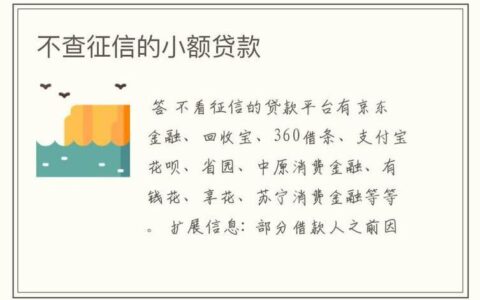 2024年不看征信的贷款：靠谱吗？有哪些风险？