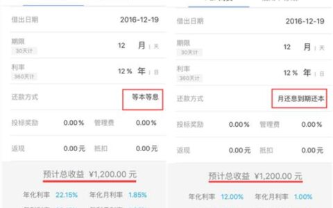 借呗等额本息和先息后本哪个划算？