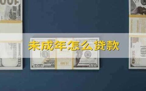 未成年人可以小额贷款吗？