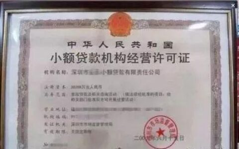 小额贷款公司营业执照：你需要了解的