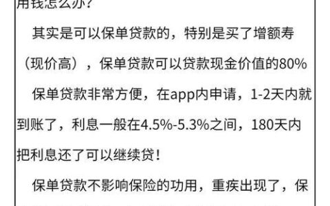 保单贷款下款快吗？