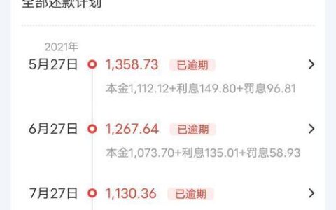 网商贷逾期一天会有什么后果？