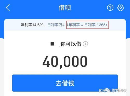 借呗3万一年利息多少钱？
