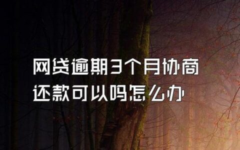 网贷逾期3个月：后果严重，切勿忽视！