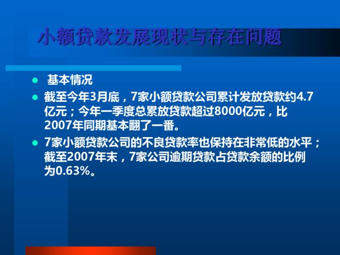 国外小额贷款发展现状：模式与挑战并存