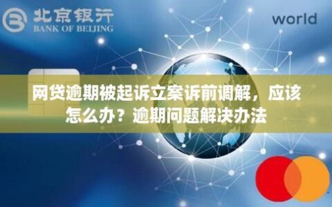 网贷逾期被起诉：你需要了解的法律问题