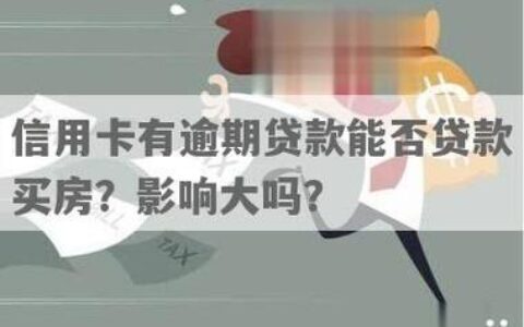 信用卡有借款还能贷款买房吗？