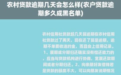 征信有逾期还能用车抵押贷款吗？