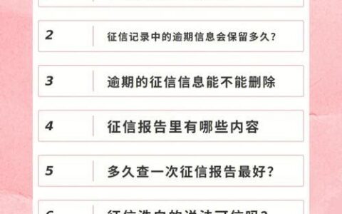 网贷申请几次征信会花？别让你的信用记录变&ldquo;花脸猫&rdquo;！