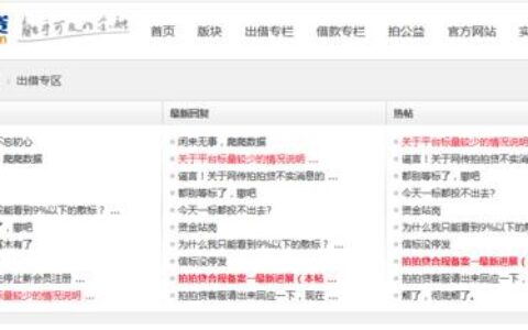 拍拍贷投标：新手入门指南