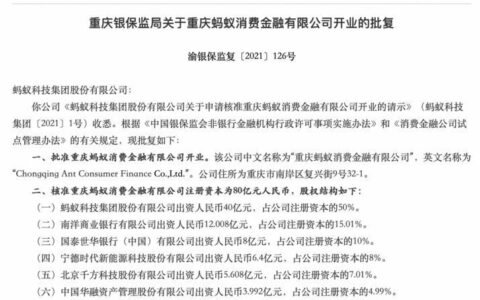 重庆小蚂蚁小额贷款公司退出舞台，蚂蚁集团聚焦消金业务！
