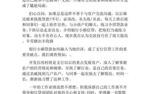 小额贷款信贷员心得：那些年，我遇到的借款人和那些事儿