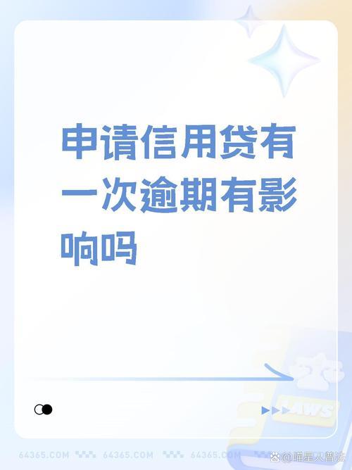 征信有一次逾期，还能贷款吗？