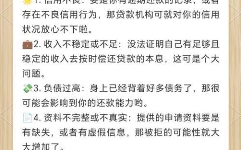 小额贷款屡屡被拒？揭秘审核不通过的常见原因与应对策略