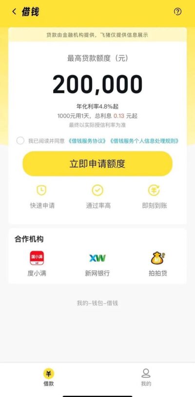 飞猪借钱2025年好通过吗？-1
