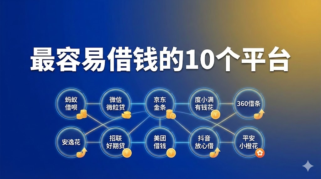 2026年最容易借钱的10个平台推荐,下款快通过率高正规网贷