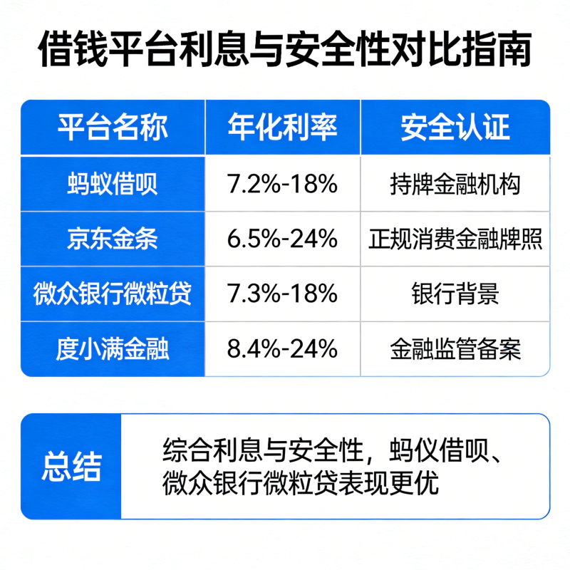 借钱平台哪个利息最低最安全？别再被“低息”忽悠了，真实坑点在这里