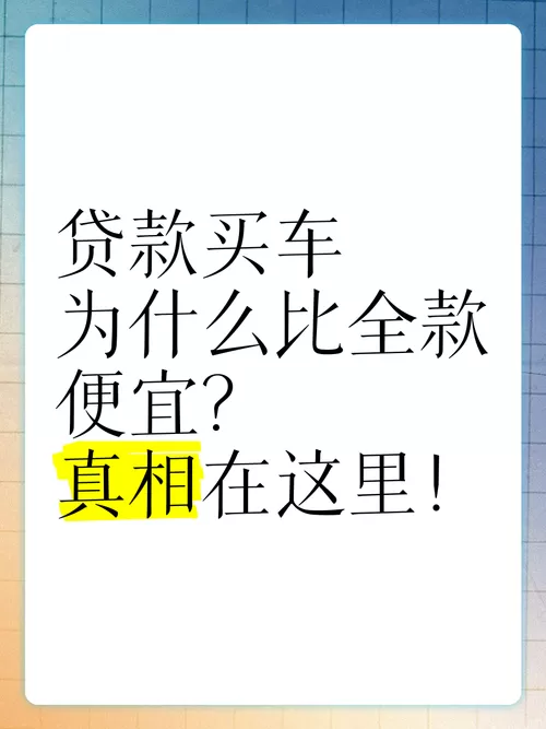 买车贷款利息到底多高？4S店说的“低息”全是套路？